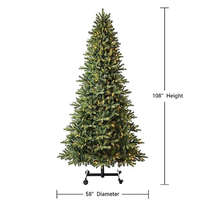 Auto Adjustable Pre-Lit Fir Christmas Tree