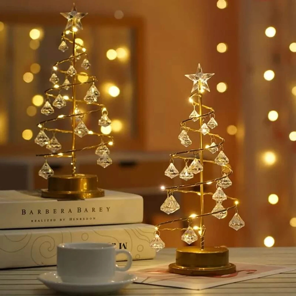 Christmas Crystal Tree Light Room Bedroom Decoration Led Lamp