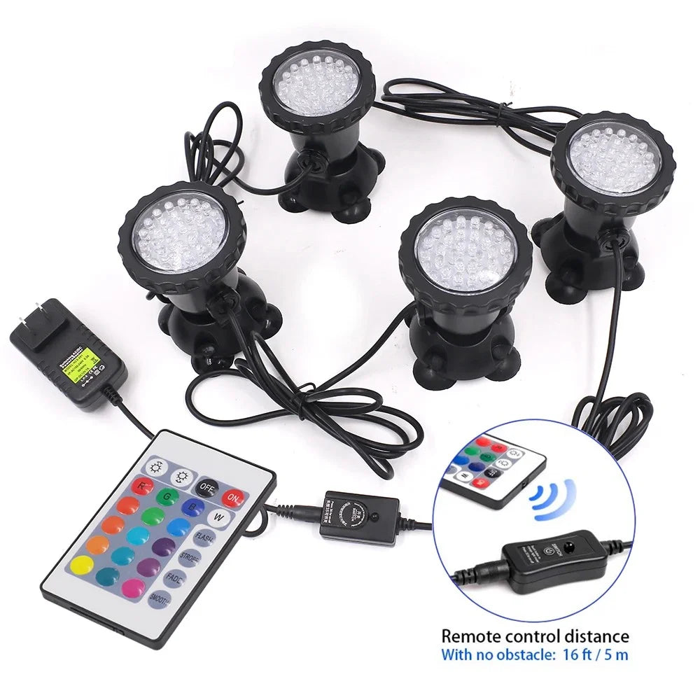 RGB Waterproof LED Underwater Light Lamp