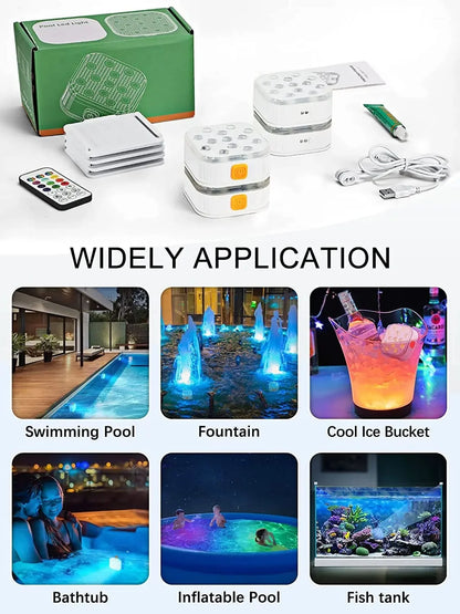 Rechargeable Submersible Pool Light