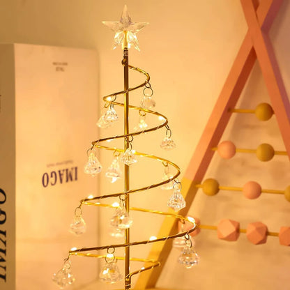 Christmas Crystal Tree Light Room Bedroom Decoration Led Lamp