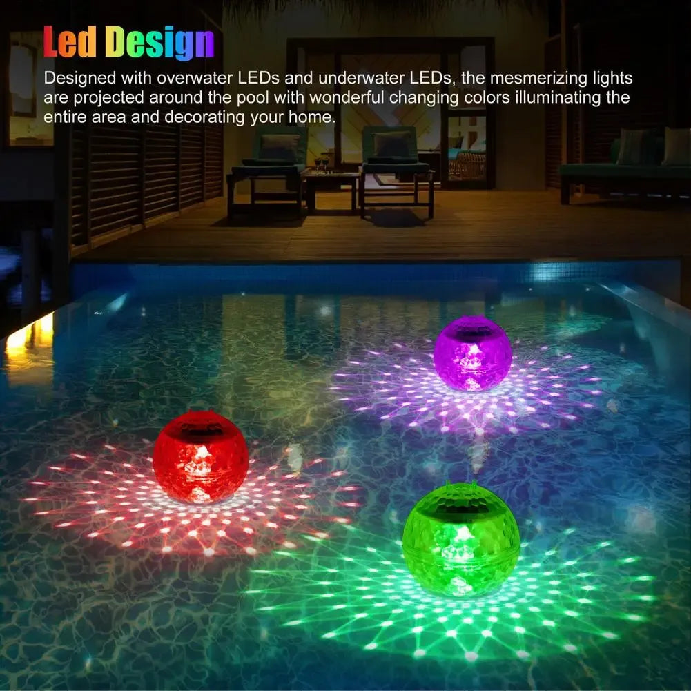 Solar Floating Pool Lights - 7 Colors Rotation