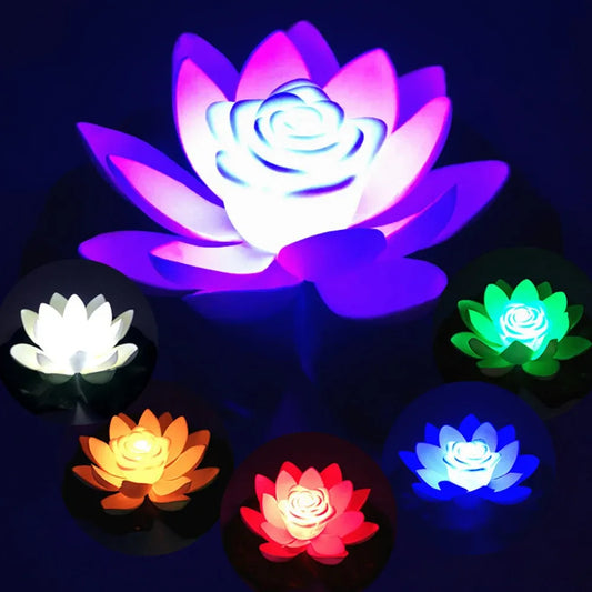 LED Waterproof Floating Lotus Light