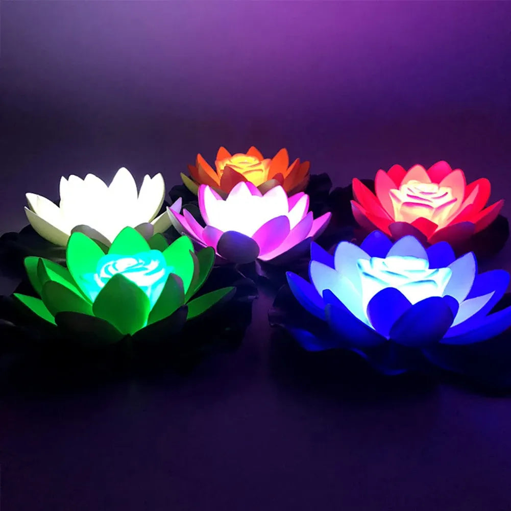 LED Waterproof Floating Lotus Light