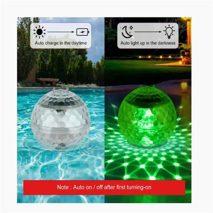 Solar Floating Pool Lights - 7 Colors Rotation