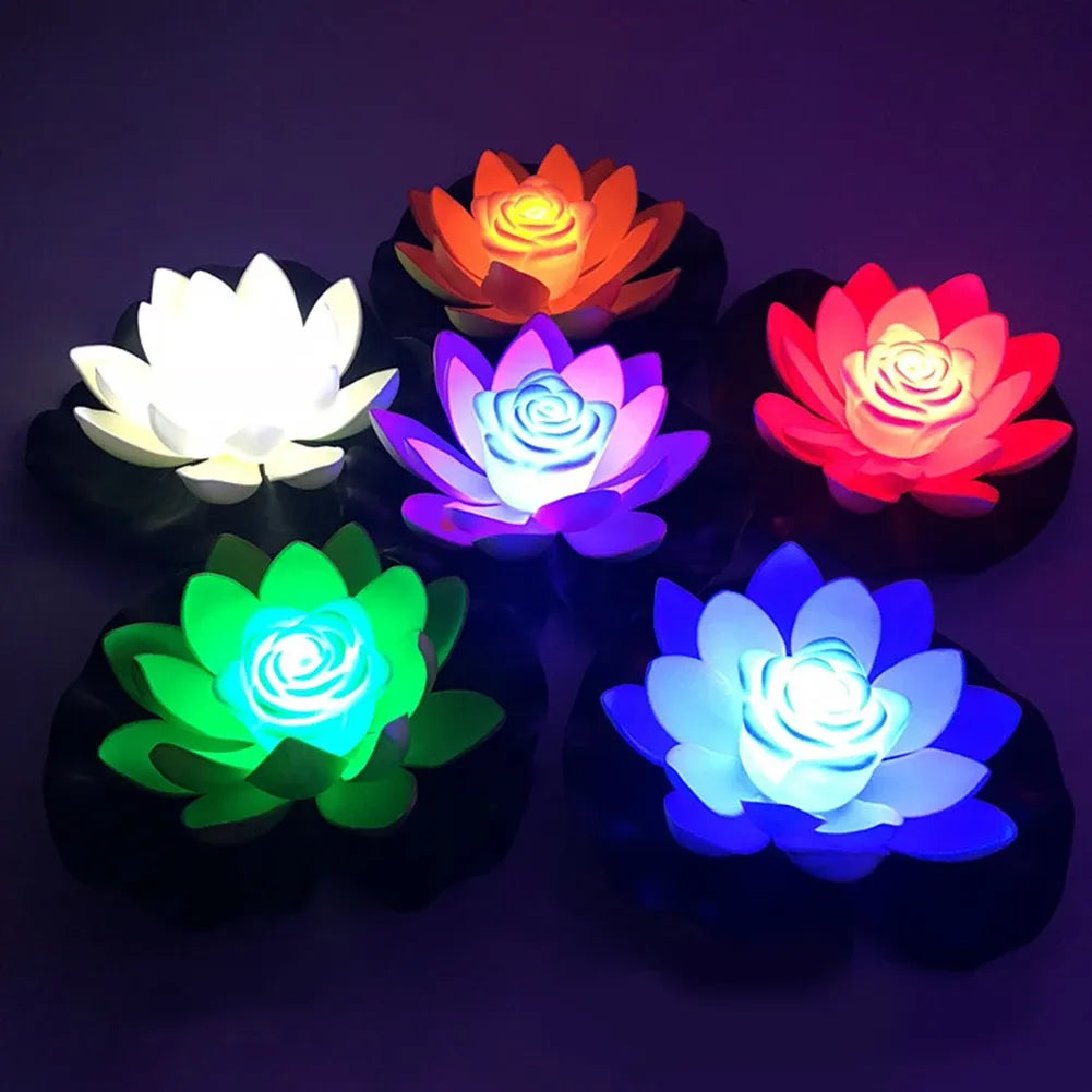 LED Waterproof Floating Lotus Light