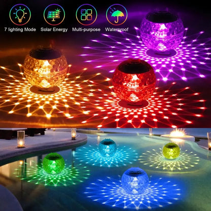 Solar Floating Pool Lights - 7 Colors Rotation