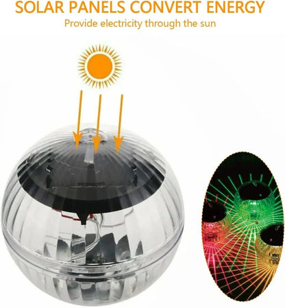 Solar-Powered LED Floating Pool Light