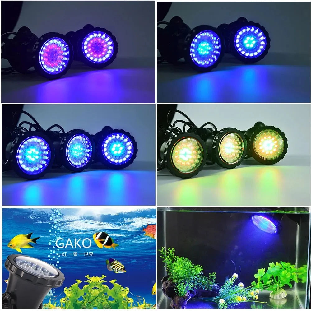 RGB Waterproof LED Underwater Light Lamp