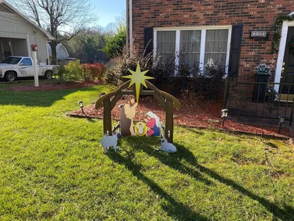 Jesus Nativity Scene Sign