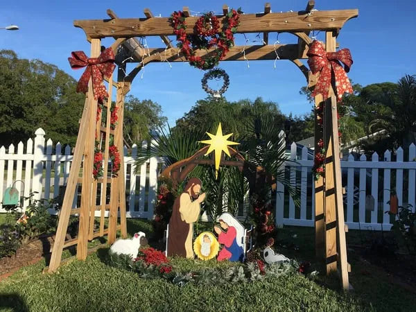 Jesus Nativity Scene Sign