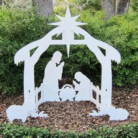 Jesus Nativity Scene Sign