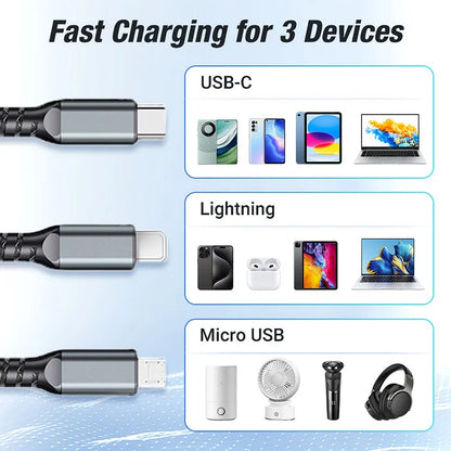 3-in-1 Super Fast Charging Cable